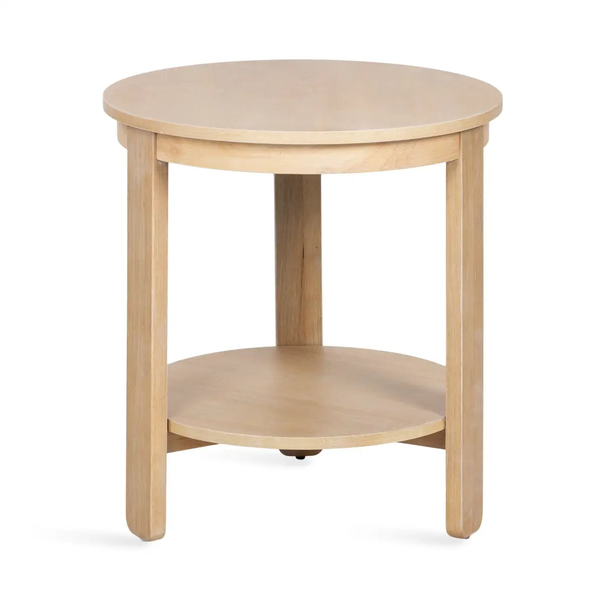 Foxford Side or End Table - Round Wood - kateandlaurel
