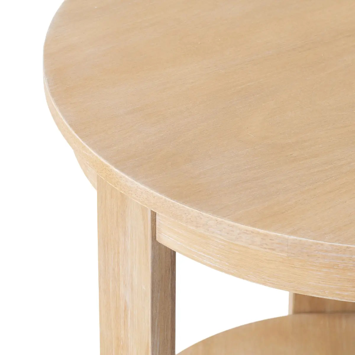 Foxford Side or End Table - Round Wood - kateandlaurel