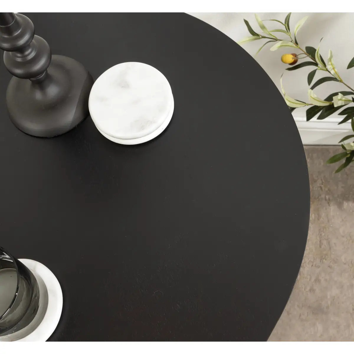 Foxford Side or End Table - Round Wood - kateandlaurel
