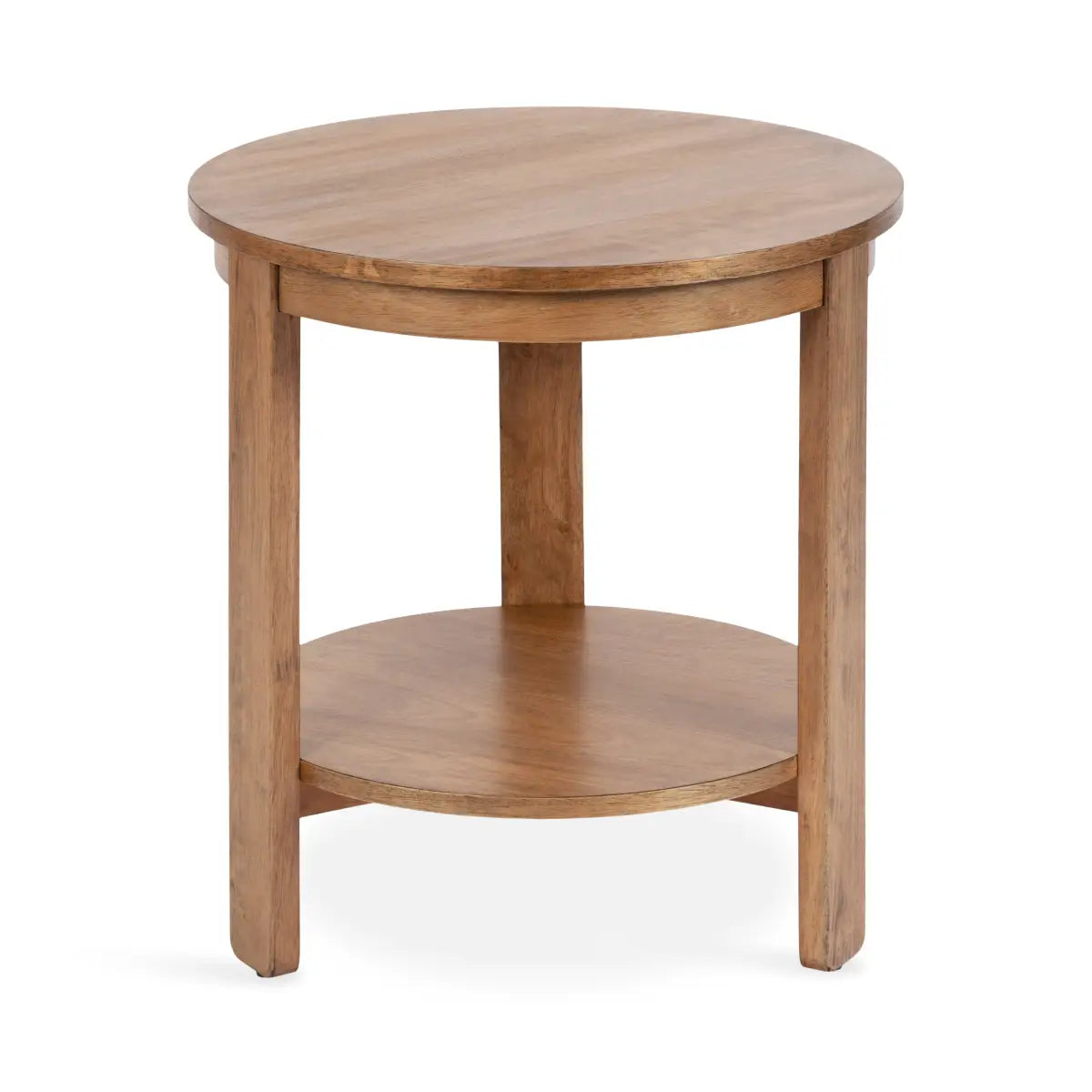 Foxford Side or End Table - Round Wood - kateandlaurel