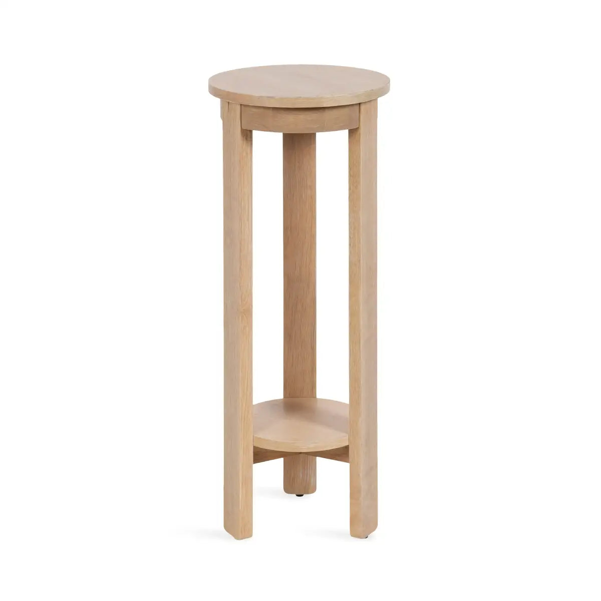 Foxford Side or End Table - Round Wood - Light Natural / 12x12x30 - kateandlaurel