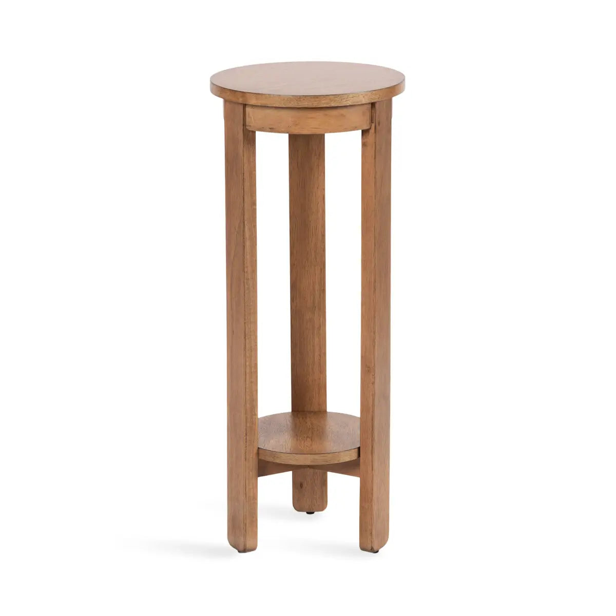 Foxford Side or End Table - Round Wood - Natural / 12x12x30 - kateandlaurel