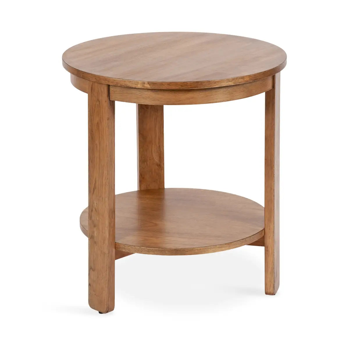 Foxford Side or End Table - Round Wood - Natural / 22x22x24 - kateandlaurel