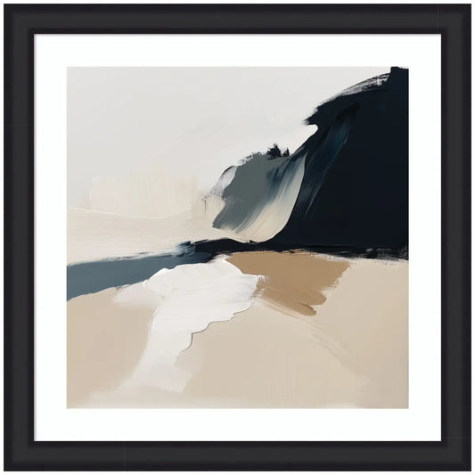 Framed Art Coastal Sand Modern Abstract Landscape II - 27x27 - kateandlaurel
