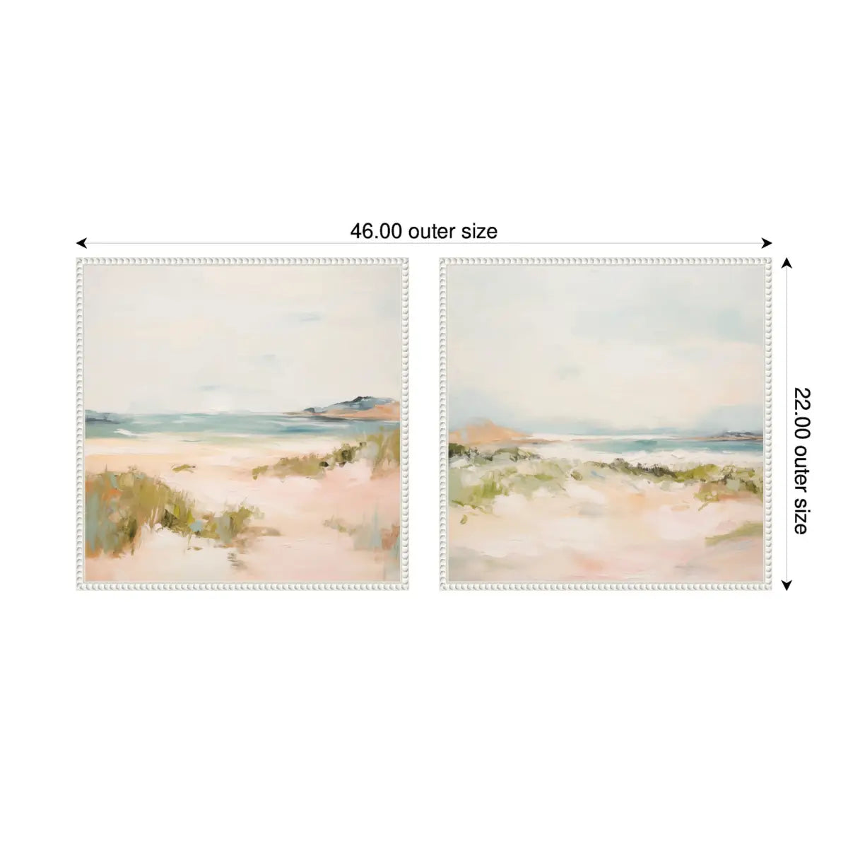 Framed Canvas Wall Art Set - Tranquil Landscape Square 2 Piece - kateandlaurel