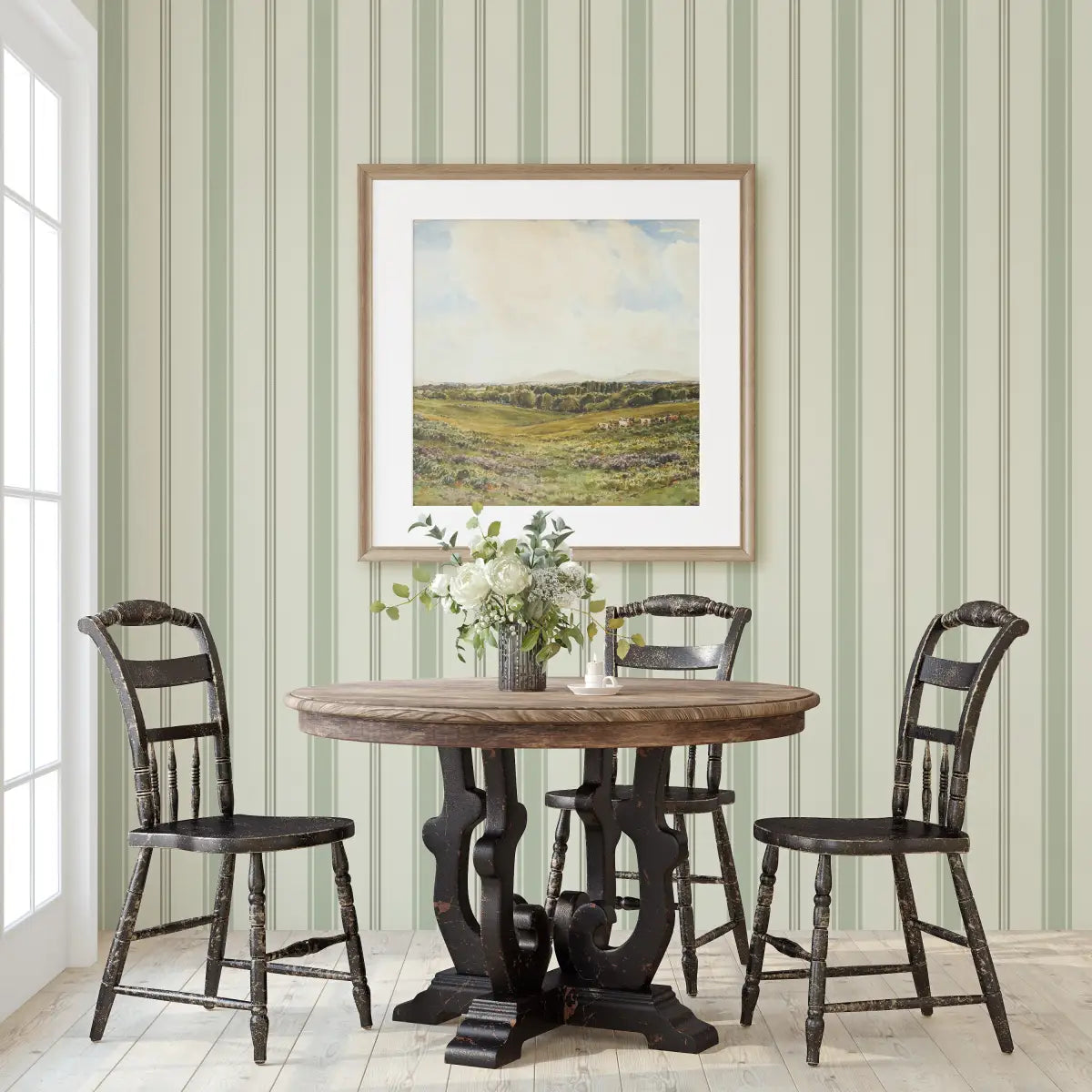 Frances Wallpaper - French Stripes - by Ali Anni - Loomwell Home Goods