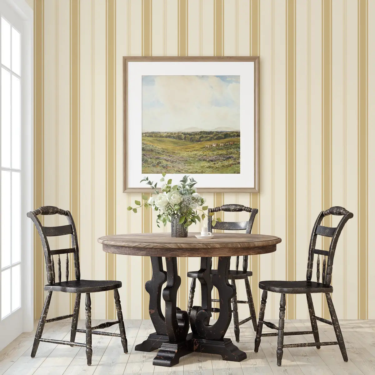 Frances Wallpaper - French Stripes - by Ali Anni - Loomwell Home Goods