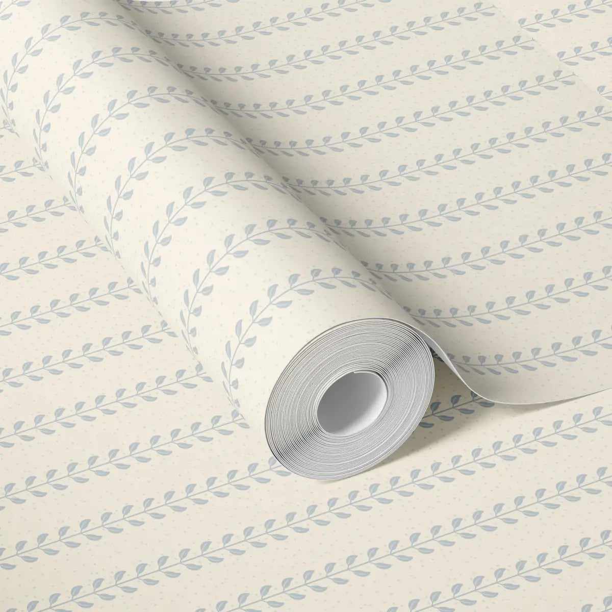 Francesca Wallpaper - Leafy Dot Stripe - by House of Haricot - Loomwell Home Goods