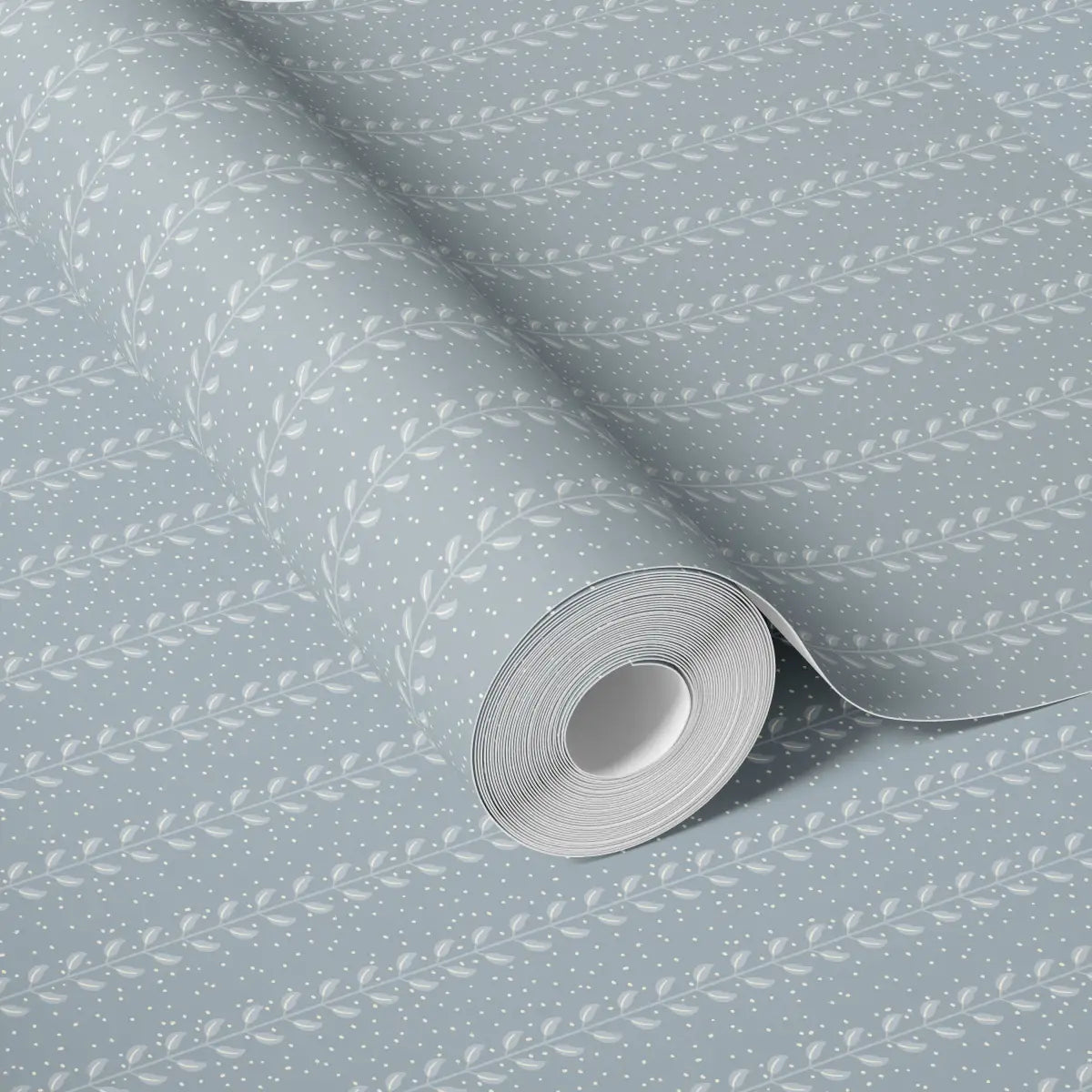 Francesca Wallpaper - Leafy Dot Stripe - by House of Haricot - Loomwell Home Goods
