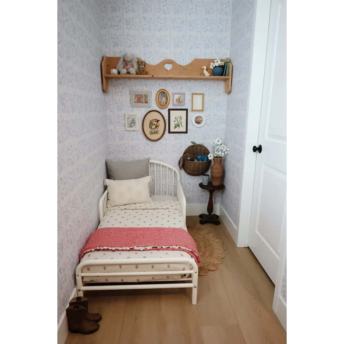Francine Wallpaper - Floral Squares - by Fox and Pebble - Loomwell Home Goods