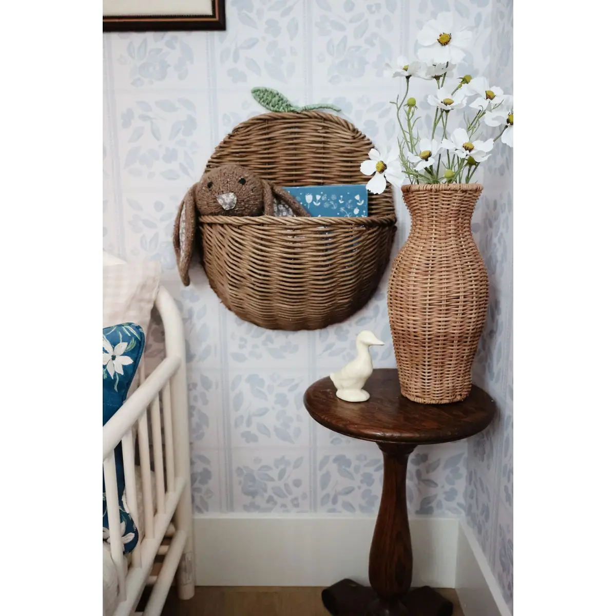 Francine Wallpaper - Floral Squares - by Fox and Pebble - Loomwell Home Goods