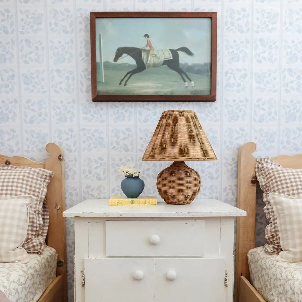 Francine Wallpaper - Floral Squares - by Fox and Pebble - Loomwell Home Goods