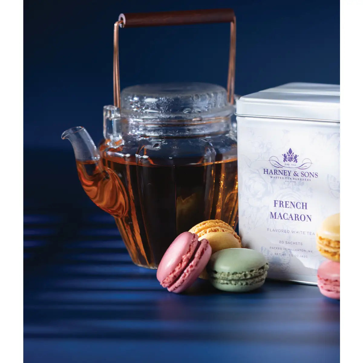 French Macaron Tea - Tin of 20 Sachets - Sachets / Tin of 20 Sachets - Harney & Sons Fine Teas