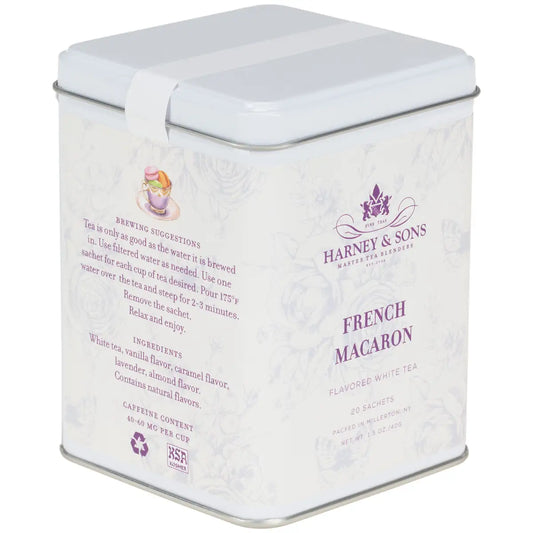 French Macaron Tea - Tin of 20 Sachets - Sachets / Tin of 20 Sachets - Harney & Sons Fine Teas