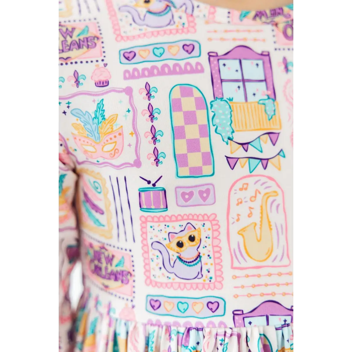 Pocket Twirl Dress - French Quarter Fun - New Orleans - Mila & Rose ®