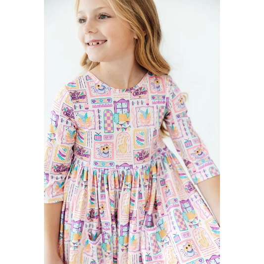 Pocket Twirl Dress - French Quarter Fun - New Orleans - 6-12M - Mila & Rose ®