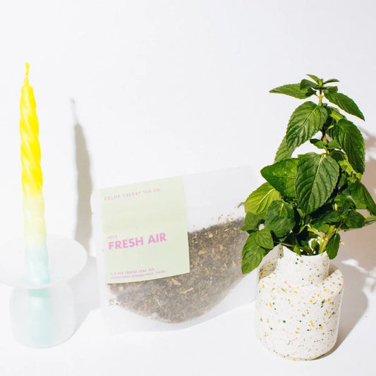 Loose Leaf Tea - Fresh Air - Gunpowder Mint Green Tea - Color Theory Tea Co.