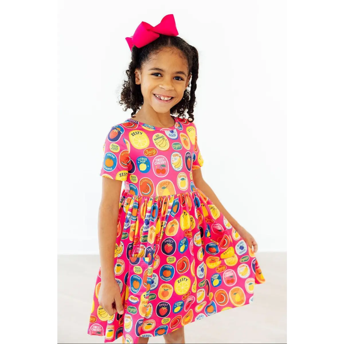 Pocket Twirl Dress - Fresh & Fruity - Mila & Rose ®