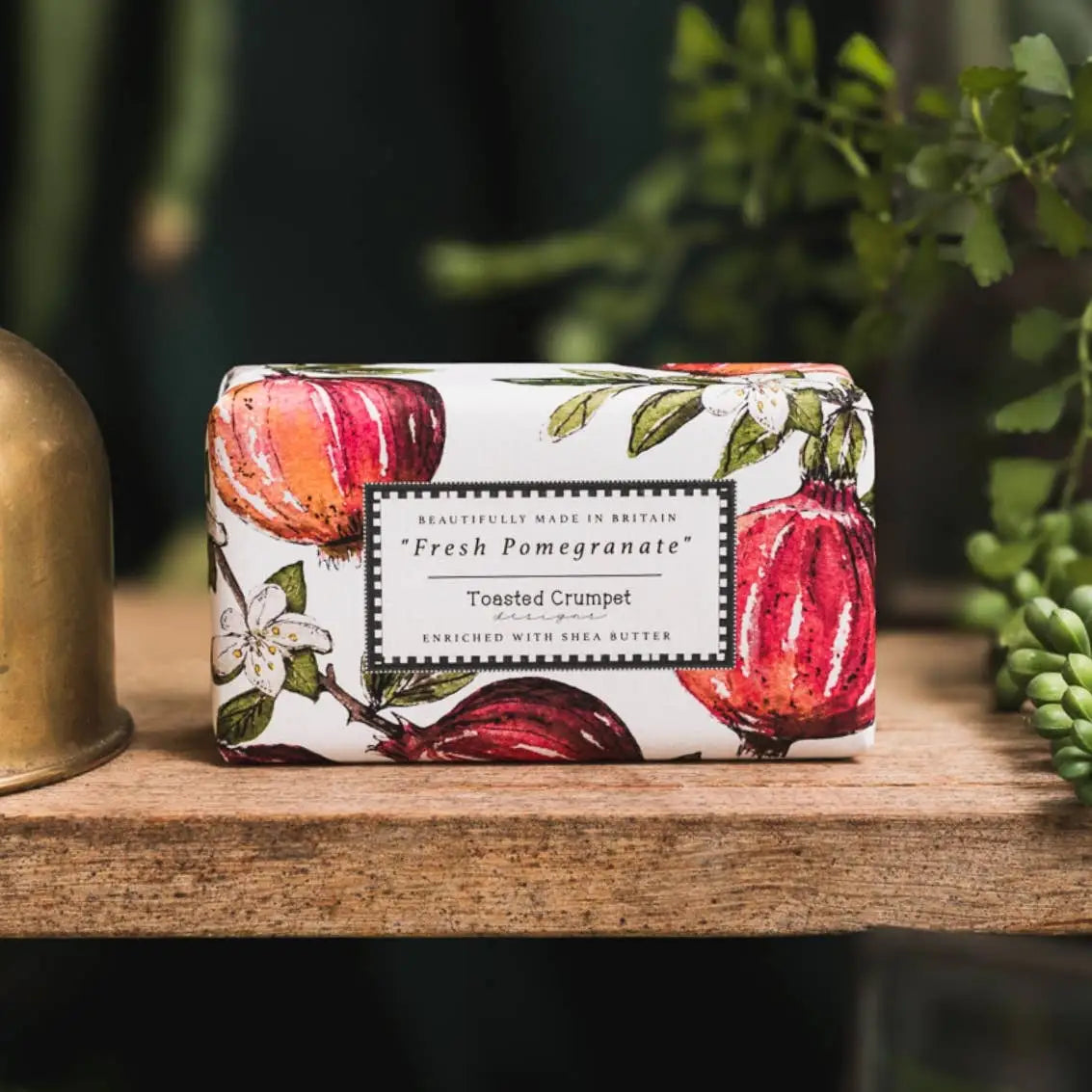 Luxury Soap Bar - Fresh Pomegranate - Toasted Crumpet (We Pay All US Duties & Tariffs)