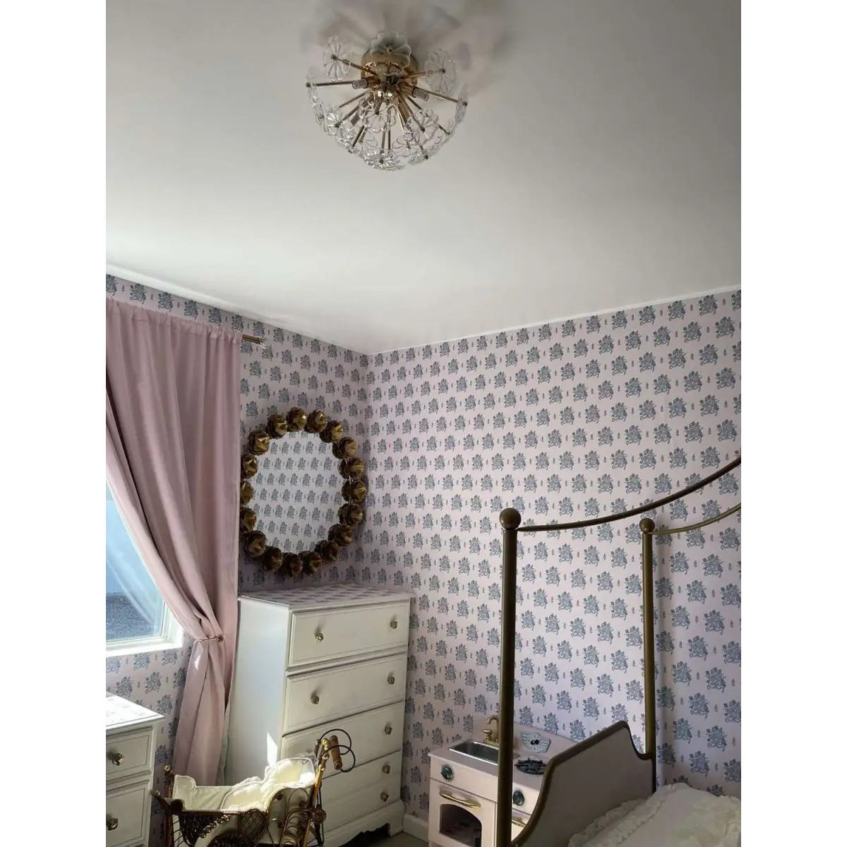 Freya Wallpaper - Traditional Petite Floral - by Pepper Design - Loomwell Home Goods