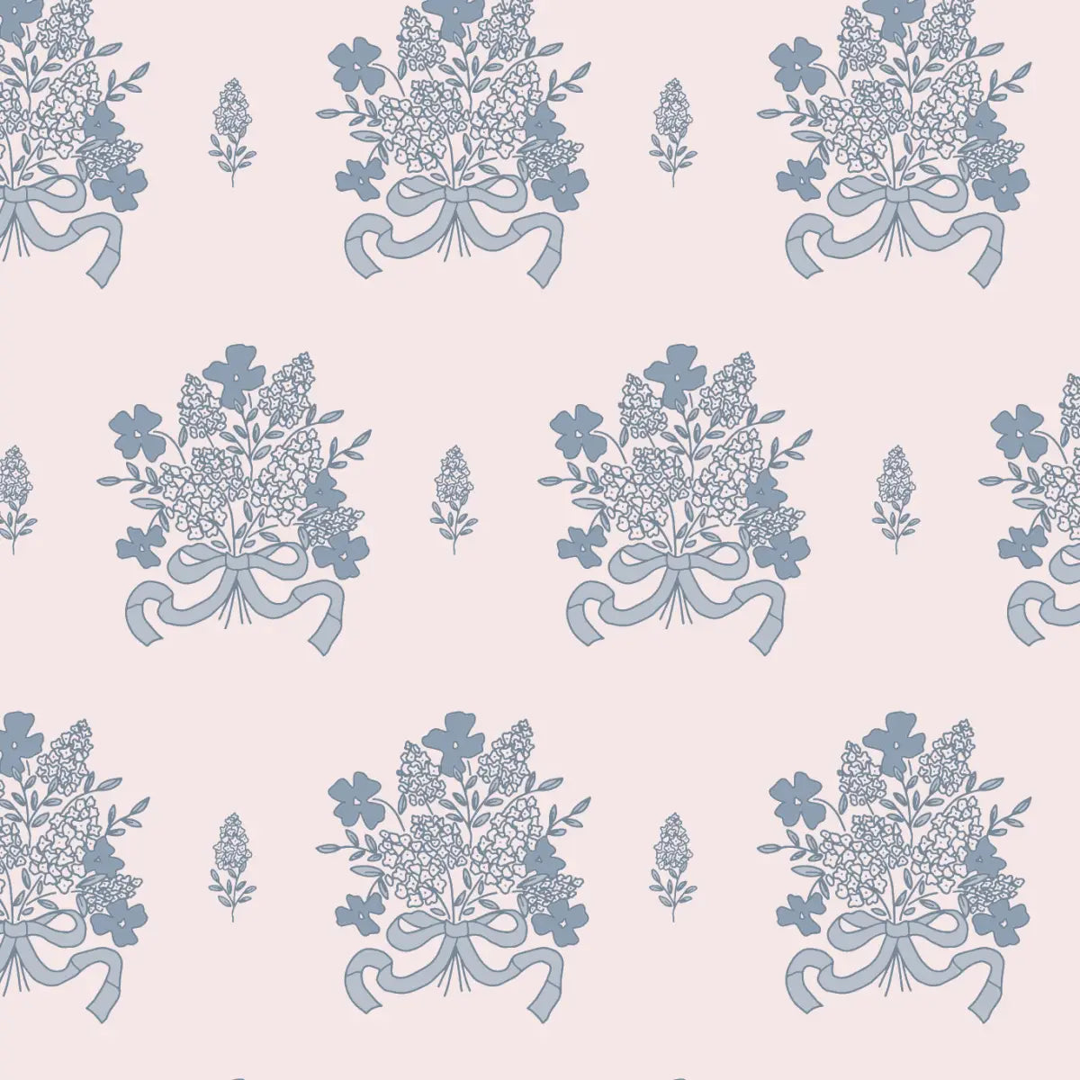 Freya Wallpaper - Traditional Petite Floral - by Pepper Design - Sample 1 foot by 1 foot - Loomwell Home Goods