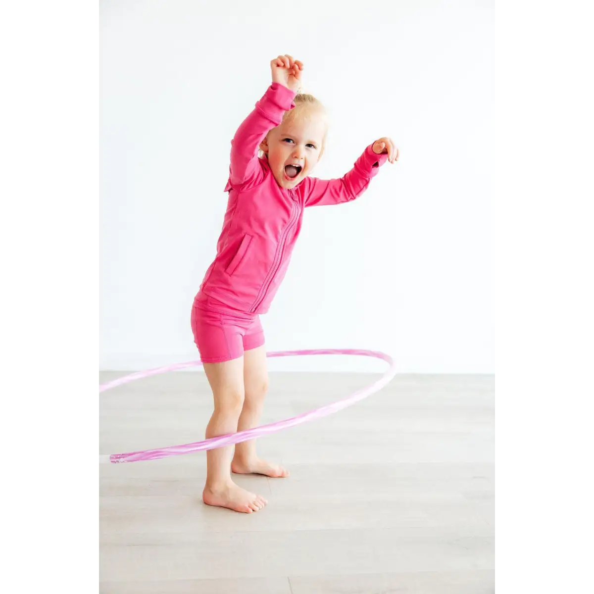 Fuchsia Flash Pink Activewear Shorts - Mila & Rose ®