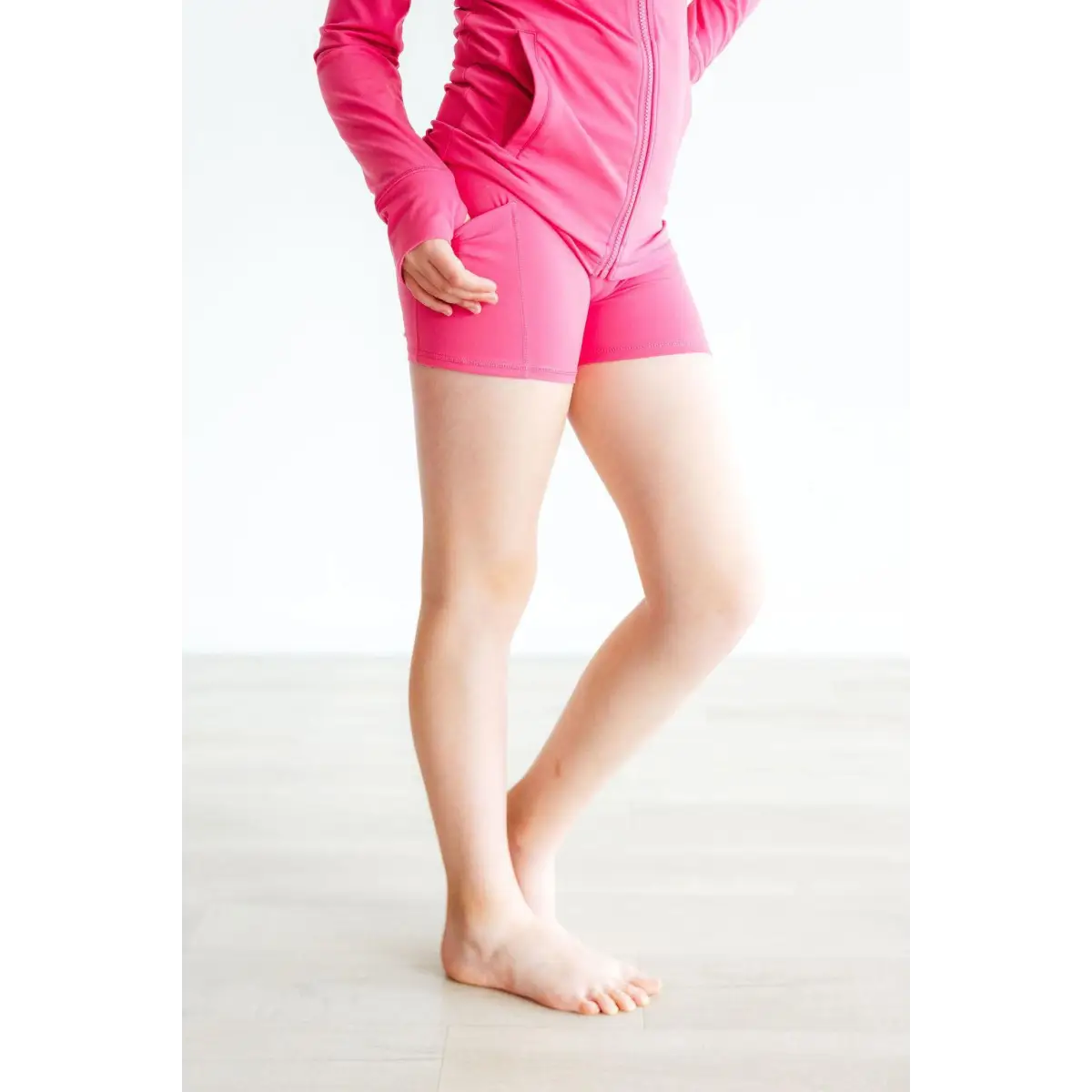 Fuchsia Flash Pink Activewear Shorts - Mila & Rose ®