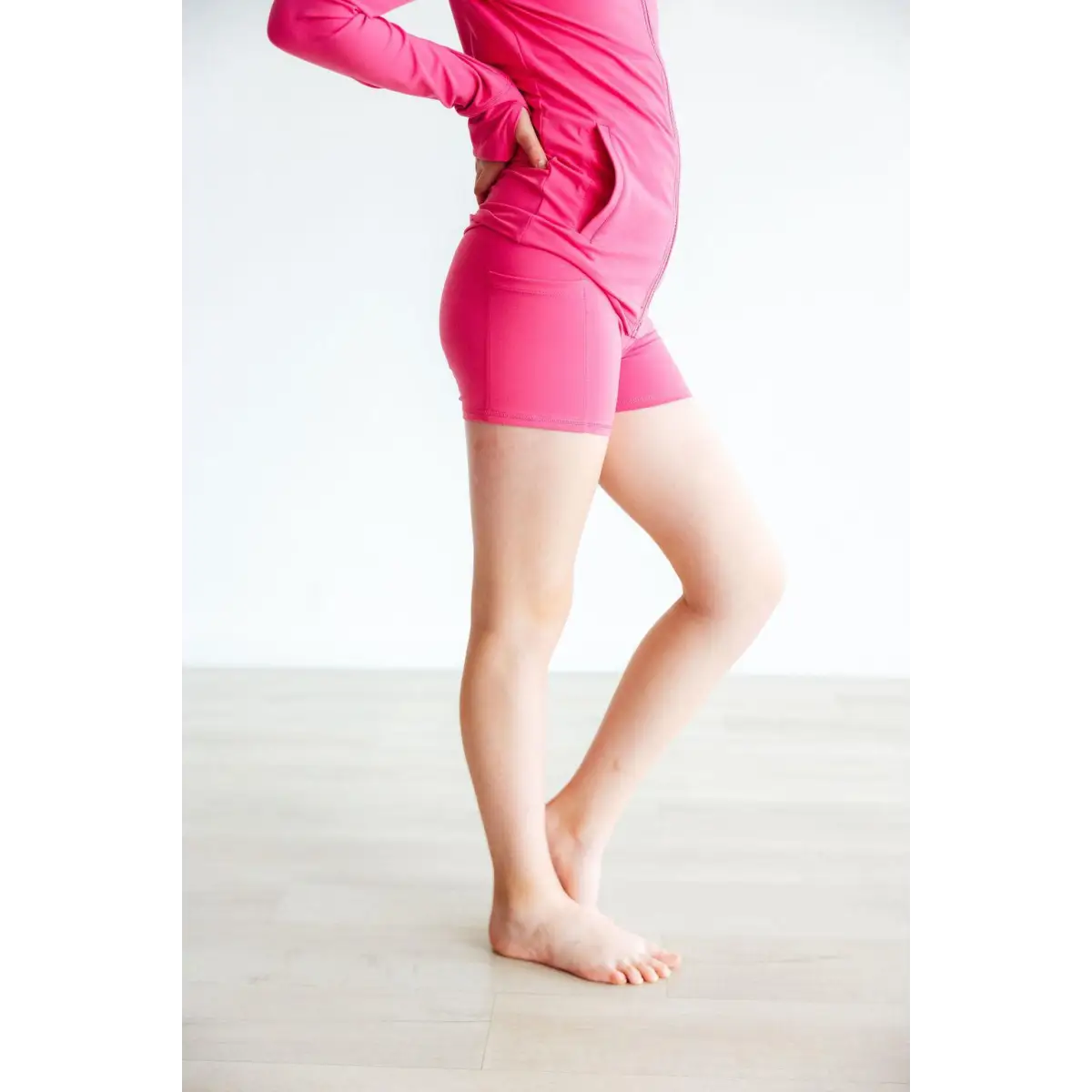 Fuchsia Flash Pink Activewear Shorts - Mila & Rose ®