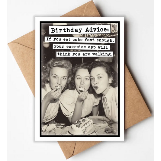 Funny Birthday Card - Birthday Advice - Katie Doodle | Boutique Greeting Cards & Birthday Gifts