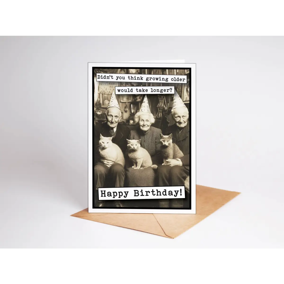 Funny Birthday Card - Growing Old - Greeting Cards by Katie Doodle & Gifts by Matchbox Card