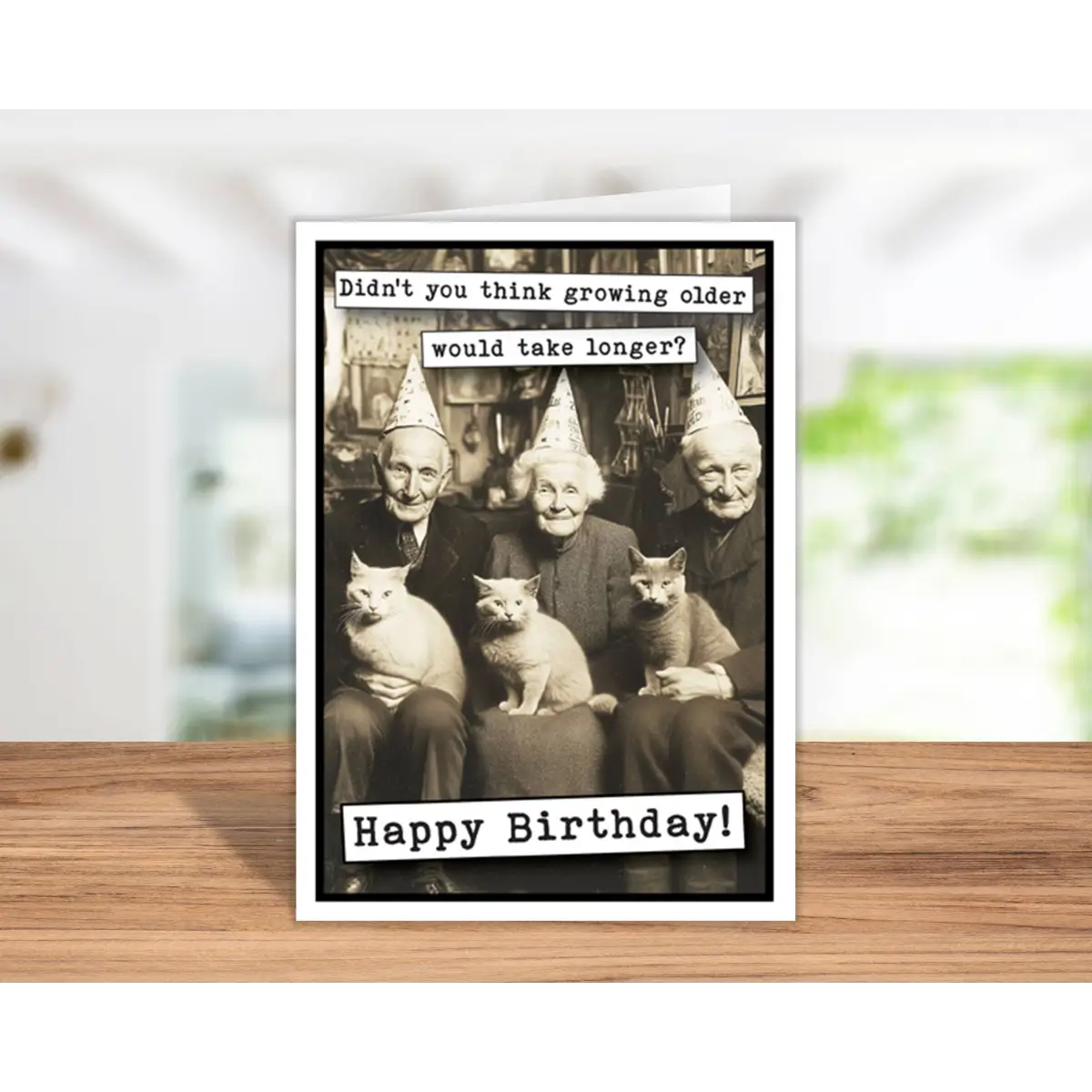 Funny Birthday Card - Growing Old - Greeting Cards by Katie Doodle & Gifts by Matchbox Card