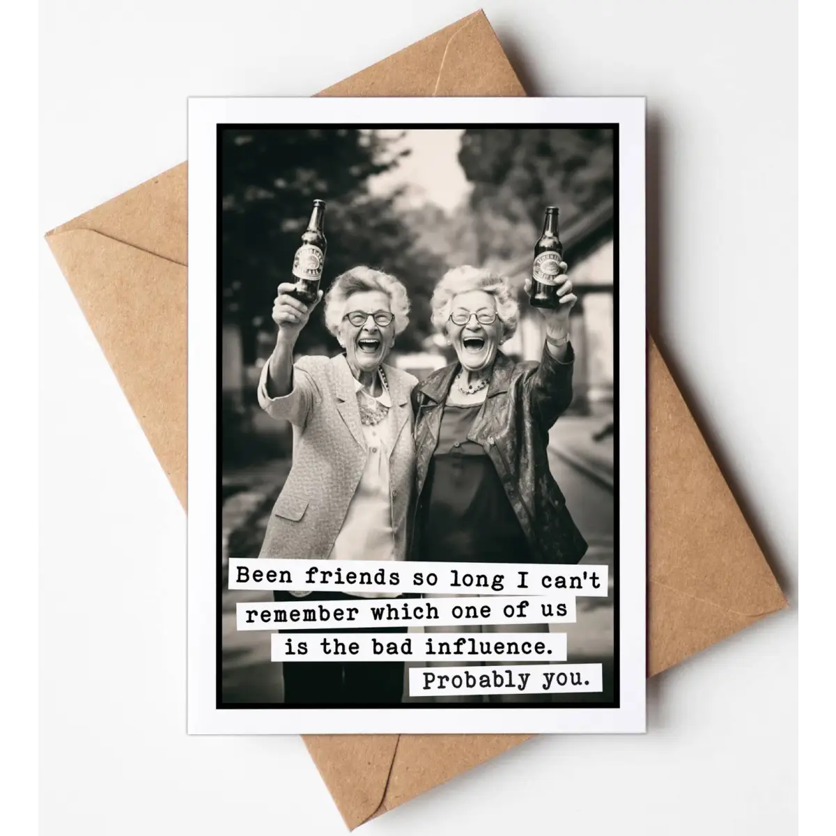 Funny Birthday Friendship Card - Bad Influence - Katie Doodle | Boutique Greeting Cards & Birthday Gifts