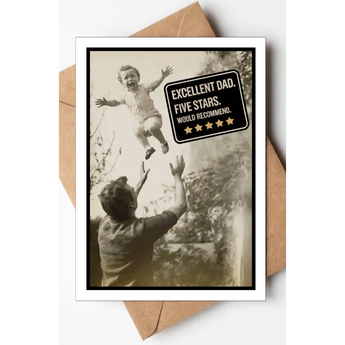 Funny Fathers Day Card - Would Recommend - Katie Doodle | Boutique Greeting Cards & Birthday Gifts