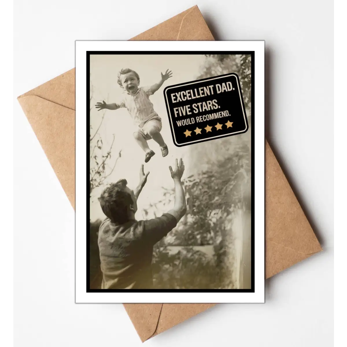 Funny Fathers Day Card - Would Recommend - Katie Doodle | Boutique Greeting Cards & Birthday Gifts