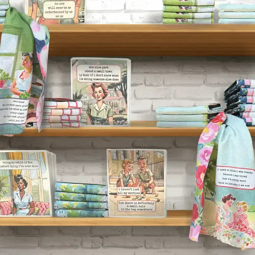 Funny Retro Swedish Dishcloth - Lost My Marbles - Urban Smirk