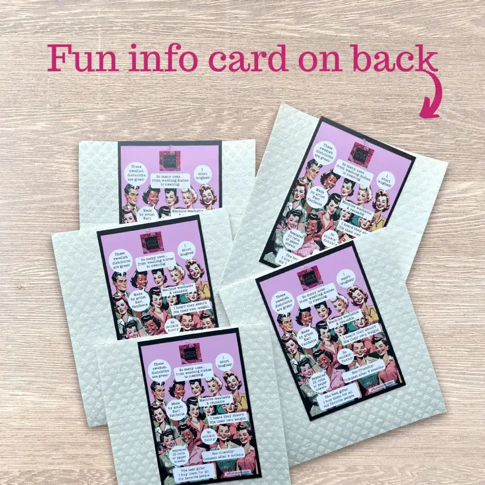 Funny Retro Swedish Dishcloth - Lost My Marbles - Urban Smirk