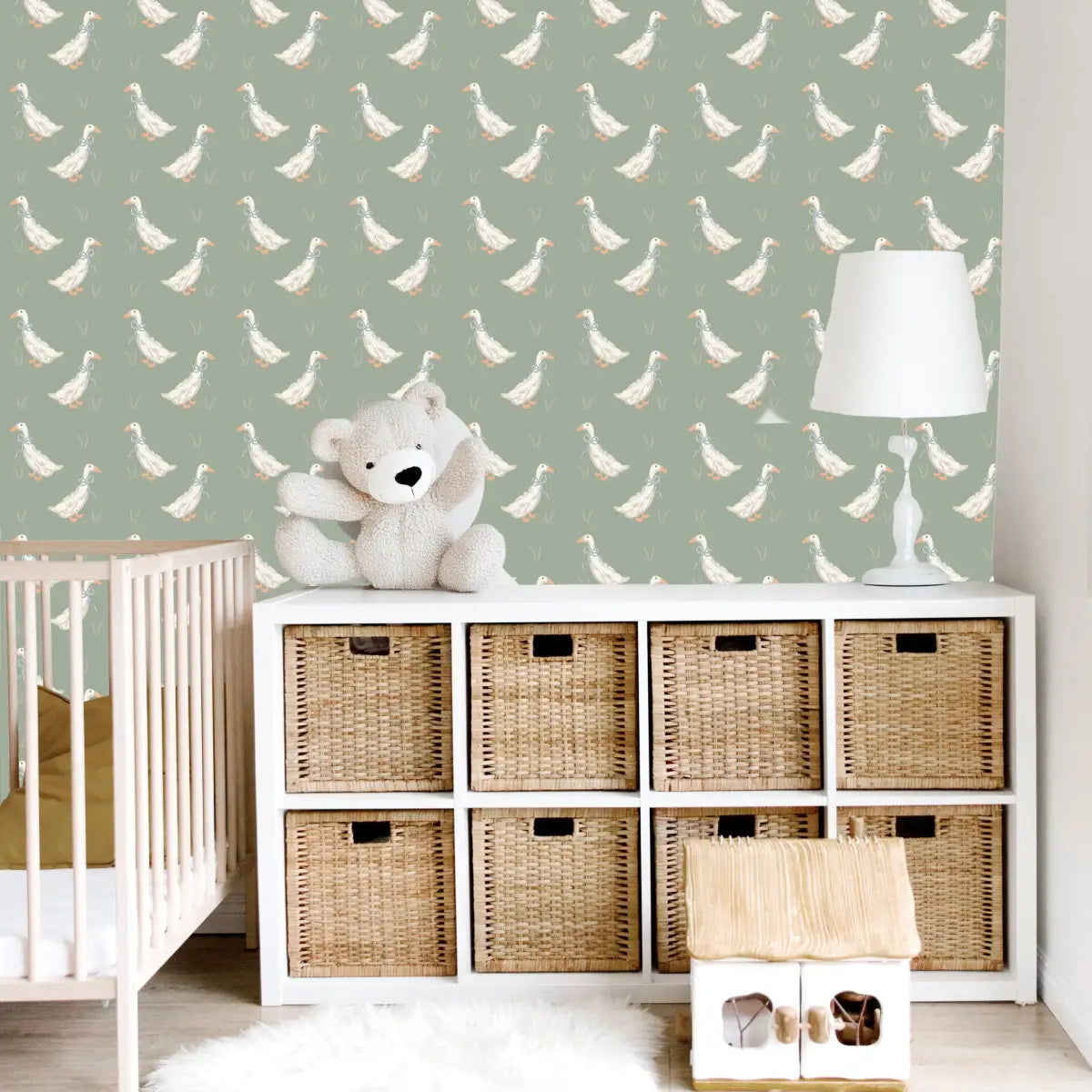 Gable Wallpaper - Ducks for Kids - by Studio Stephie - Loomwell Home Goods