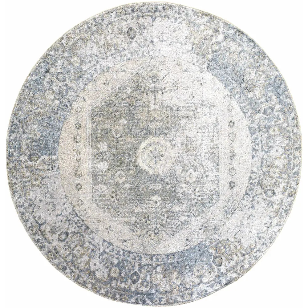 Gael Blue Washable Area Rug - Boutique Rugs