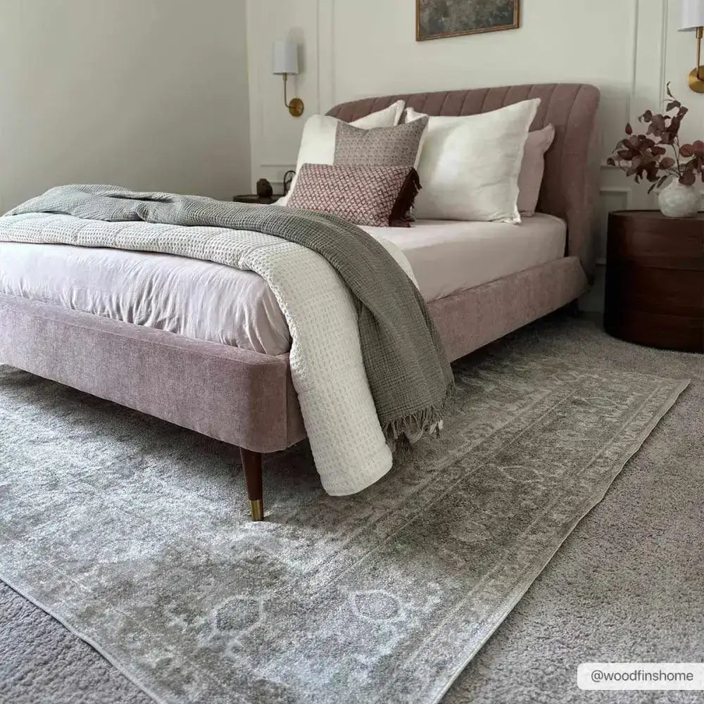 Gael Cream Washable Area Rug - 6’7’’ x 9’ Rectangle - Boutique Rugs