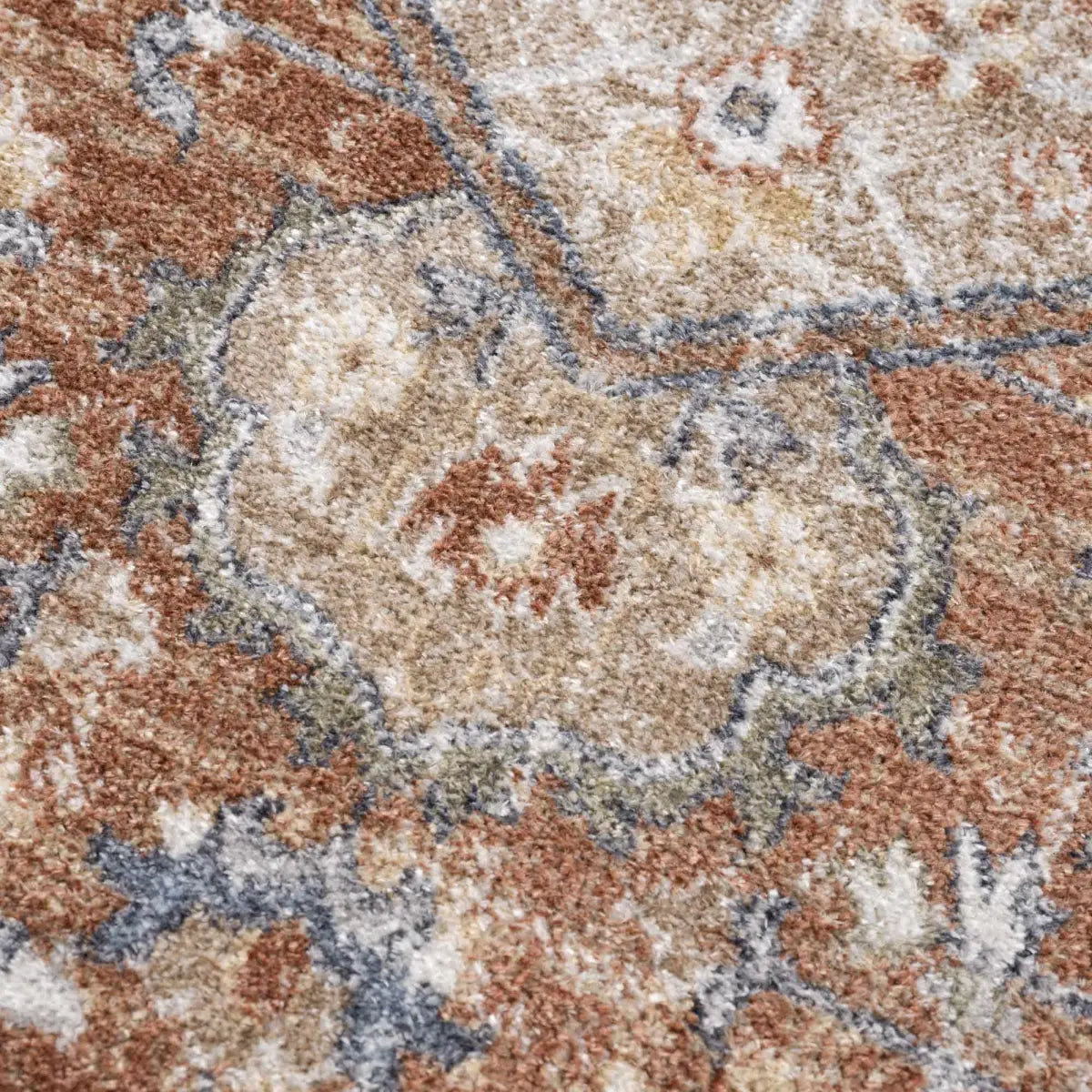 Gael Rust Washable Area Rug - 2’ x 3’ Rectangle - Boutique Rugs