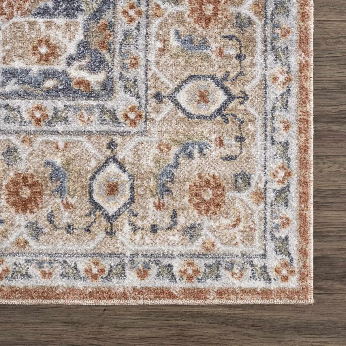 Gael Rust Washable Area Rug - Boutique Rugs