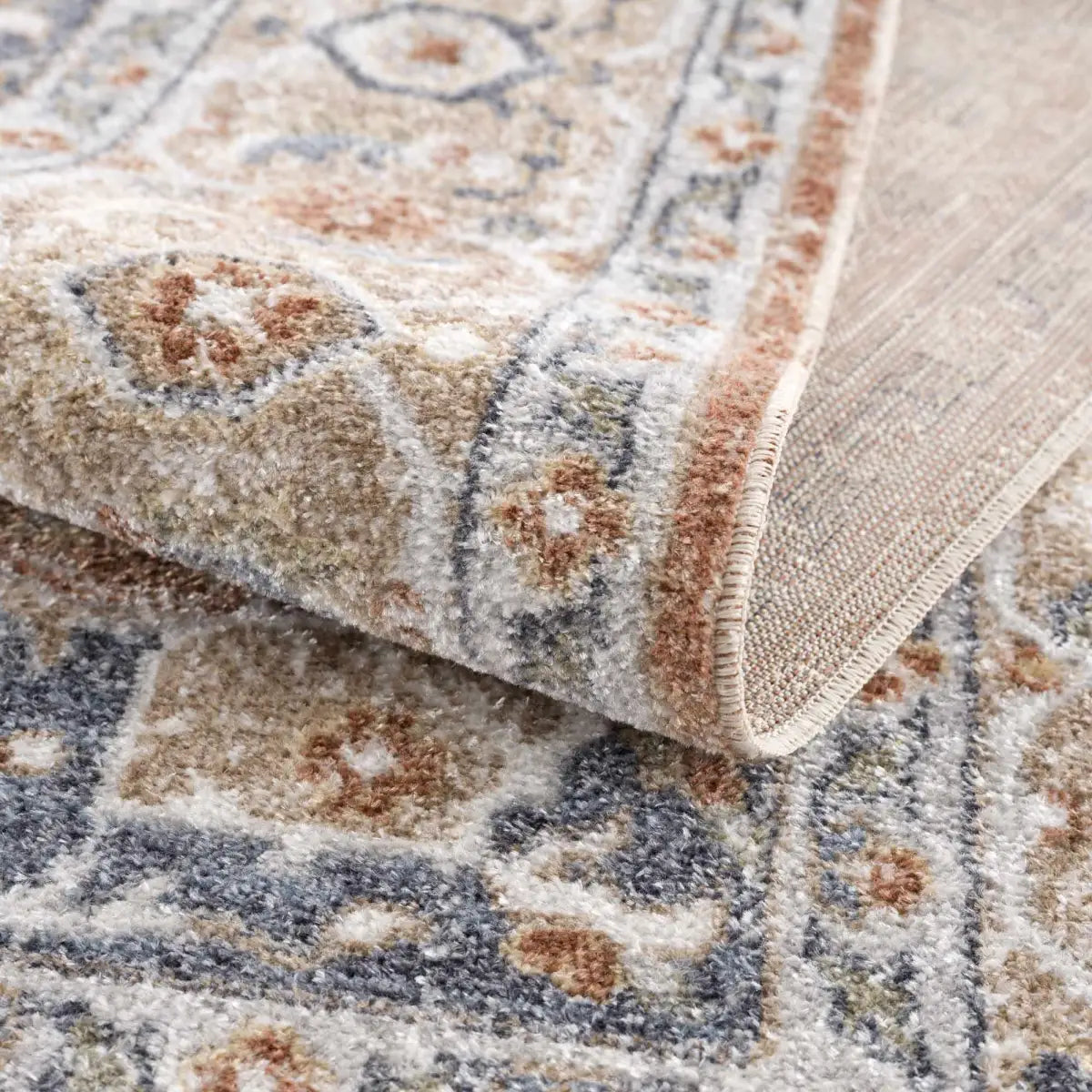 Gael Rust Washable Area Rug - Boutique Rugs