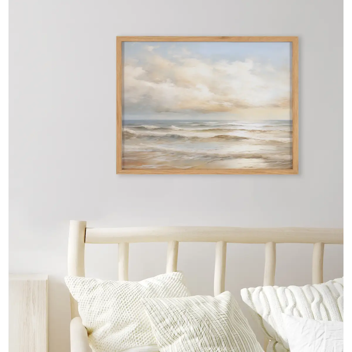 Gallery Beach Waves Sunset Cloud Landscape Print - kateandlaurel