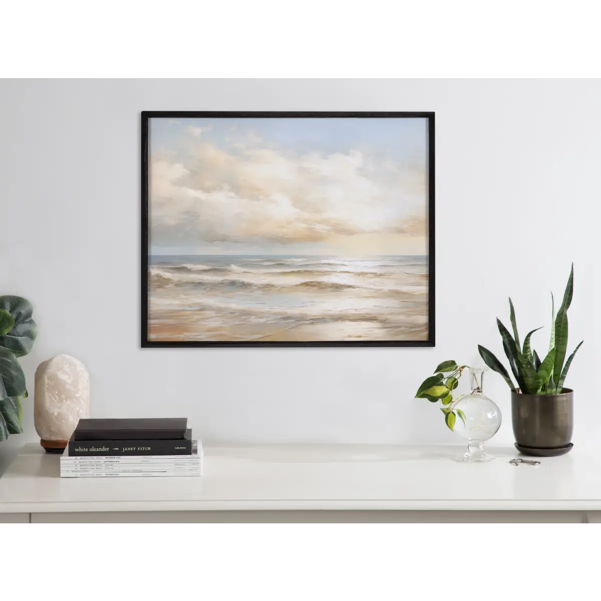 Gallery Beach Waves Sunset Cloud Landscape Print - kateandlaurel