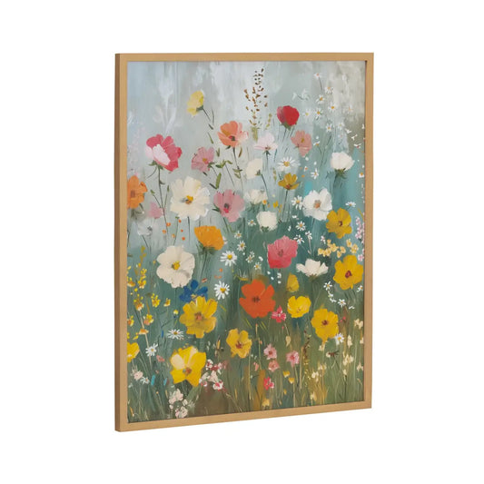 Gallery Boho Wildflower Garden Print - Gold / 16x20 - kateandlaurel