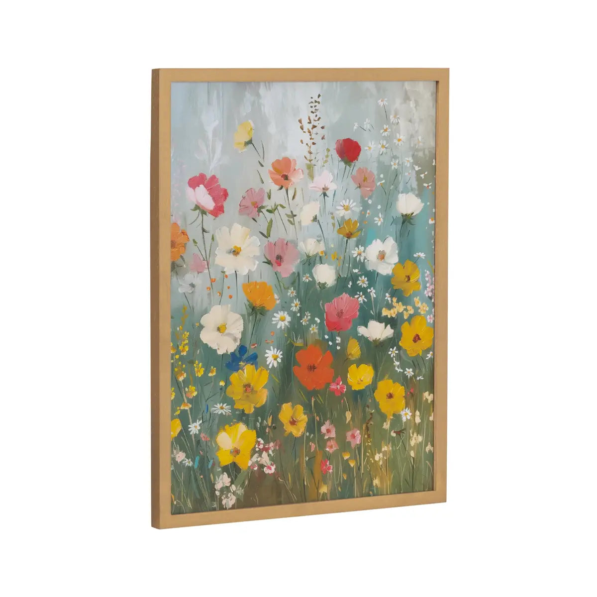 Gallery Boho Wildflower Garden Print - Gold / 12x16 - kateandlaurel