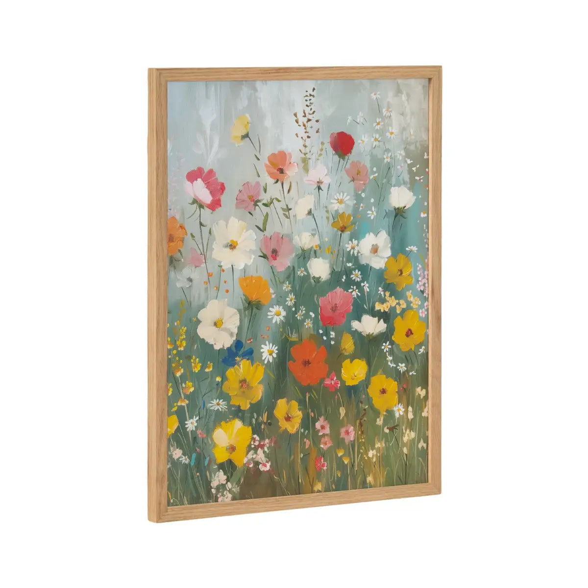 Gallery Boho Wildflower Garden Print - Natural / 12x16 - kateandlaurel