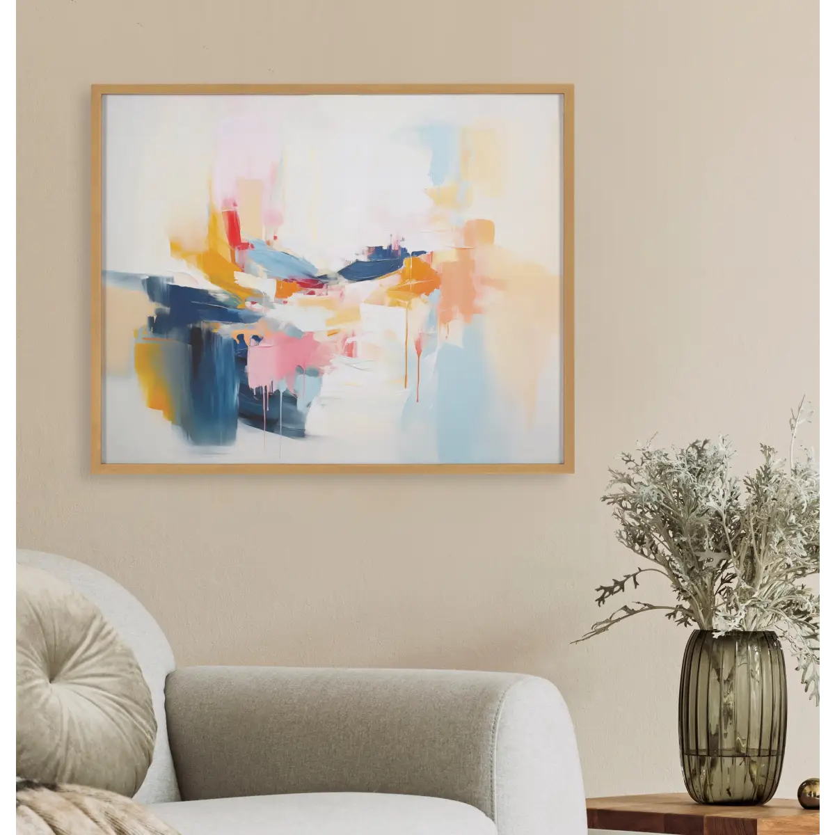Gallery Elegant Coastal Beach Abstract Print - kateandlaurel