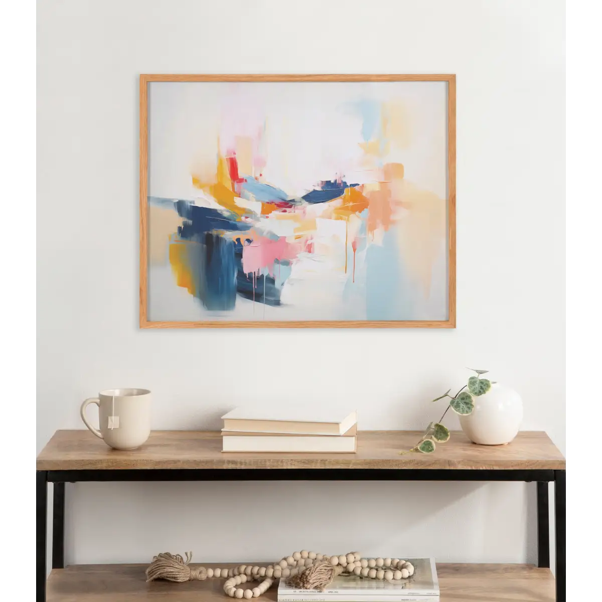 Gallery Elegant Coastal Beach Abstract Print - kateandlaurel