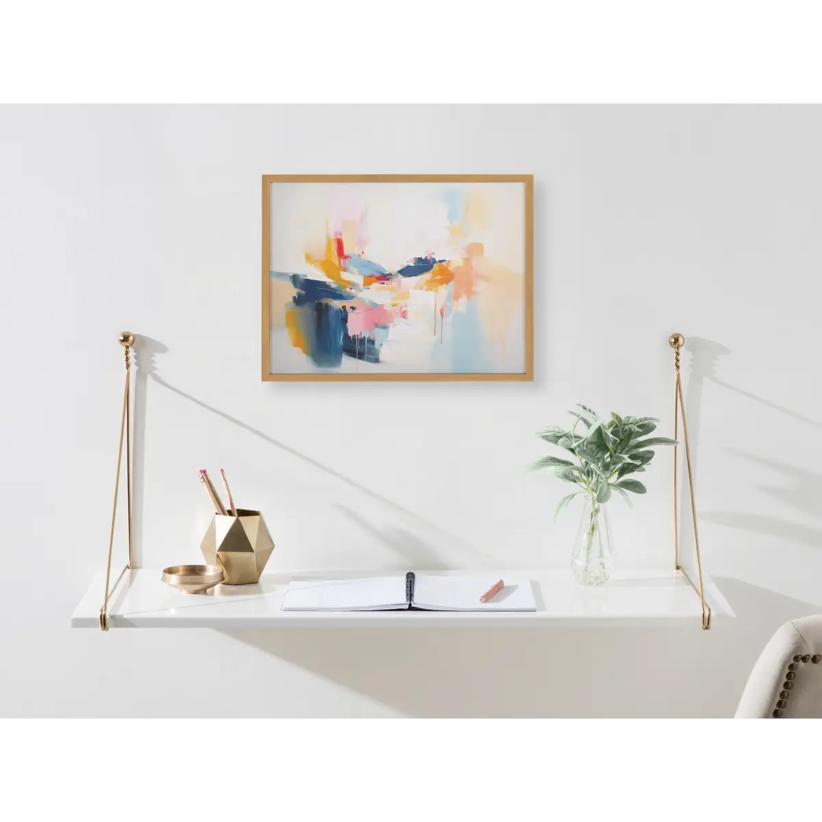 Gallery Elegant Coastal Beach Abstract Print - kateandlaurel